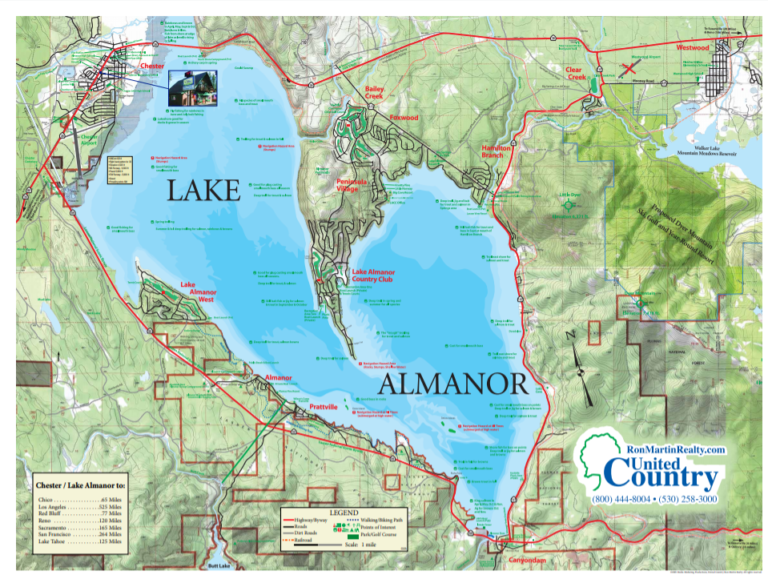 Lake Almanor Map